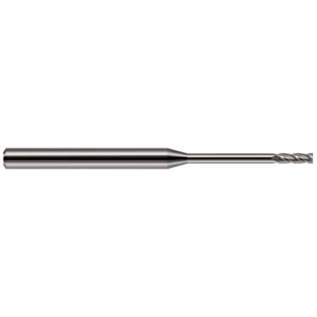 Miniature End Mill - 4 Flute - Square, 0.0300, Finish - Machining: Uncoated
